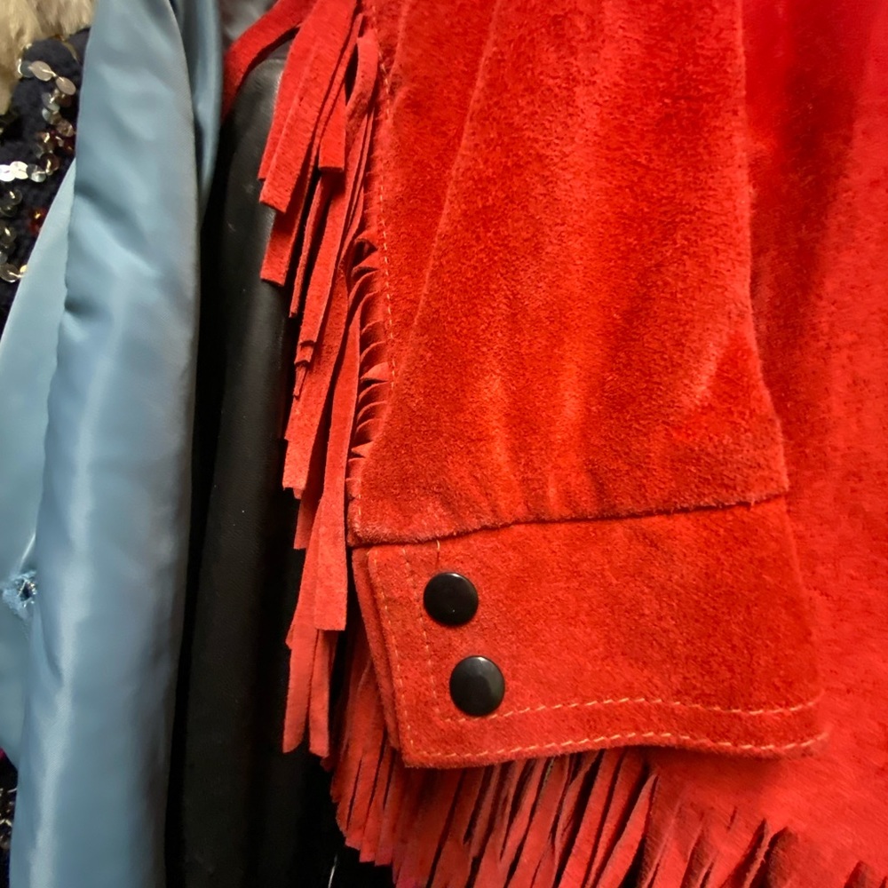 Winlit Special Edition Red
Fringe Leather Jacket